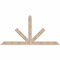Ekena Millwork Saratoga Smooth Timber Gable Bracket, Douglas Fir, 96"W x 48"H x 1 1/2"D x 5 1/2"F, 12/12 Pitch GBW096X48X0206SAR00SDF - alternate 1